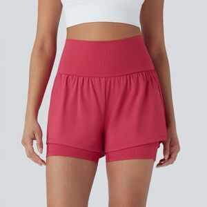 Halara Softlyzero Airy Athletic Shorts Women’s Medium Pink High Waisted Workout